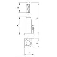 Umb - crics hydrauliques bouteille Euro Press - force 3 à 50 t - utilisation horizontale et transport aisé_1
