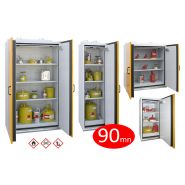 Armoire de sécurité coupe-feu - avec fermeture automatique - 131 x 119 x 60 cm