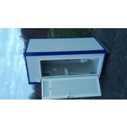 Cabine sanitaire raccordable isolée Liberty Box - panneaux sandwich en acier galvanisé - pour chantier et événementiel_2