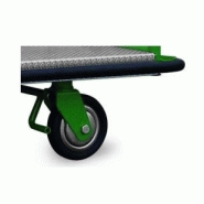 Chariot plateforme à 2 dossiers - monobloc pour ateliers, entrepôts et magasins - capacité jusqu'à 600 kg_1