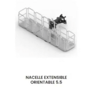 Nacelle extensible orientable pour chariot télescopique_1