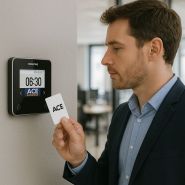 Pointeuse murale X1 de haute technologie permettant d'enregistrer les mouvements du personnel en toute sécurité._1