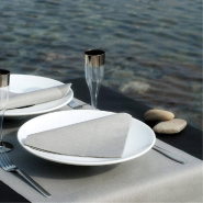 Set de table intissé tramé Graphite 30x40cm - par 800_1