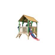 40900 - Structures de jeux combinées en bois Akela avec toboggan et escalier - Gamm Vert - Poids : 103 kg_1