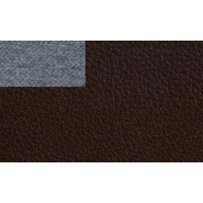 Canapé fixe design 3 places Rimini - cuir recyclé chocolat - fabrication italienne_1