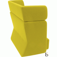 Fauteuil Softline Basket- 1 place - Feld Jaune, Haut_1