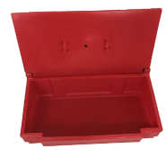 Lot de 10 bacs à sable-sel avec pelle - 50L - Polyéthylène haute densité - Anti-UV et recyclable_1