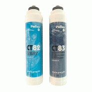 Lot de 2 cartouches filtrantes pour filtre sous évier duo et trio ft82 filtre sédiments ft83 charbon actif_1