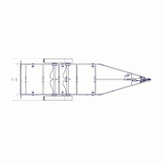 7m-2m20 2x1500kg - 3000 kg - VLEMMIX - Remorque Porte-Bateau_1