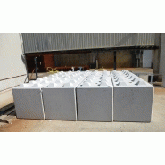 Bloc béton pour stockage de matériaux et déchets