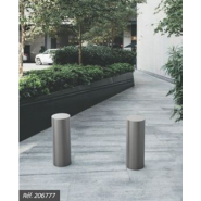 Borne inox - tube en acier inoxydable 304 brossé Ø 154 et 220 mm - épaisseur 2 mm - pommeau inox brossé_1