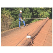 Ligne de vie à brider sur potelets standard à chariot - dispositif d'ancrage horizontal conforme EN795:2012 classe C_1