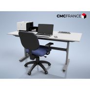 Table de travail Ergoflex - robuste, réglable en hauteur mécanique ou électrique - usage industriel et bureautique_1