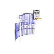 Terrain multisport Arena Double Philadelphia réf-8019751 - Hags - 4680x4010x3950 mm - 79 m² de zone de sécurité_1