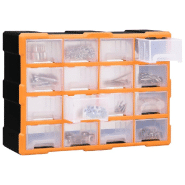 Vidaxl organisateur multi-tiroirs avec 16 tiroirs centraux 52x16x37 cm 149601_1