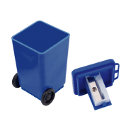 Taille-crayon en forme de container poubelle - Couleur bleue - Poids 19g_1