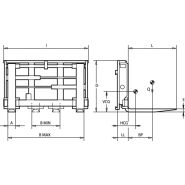 Sf-f - écarteurs et ajusteurs de fourche - Bolzoni Auramo - capacité 4000 à 8000 kg avec déplacement latéral intégré_1