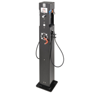 Équipement public de gonflage pour vélos avec design anti-vandalisme