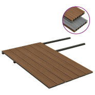 Vidaxl panneaux de terrasse et accessoires wpc marron/gris 15 m² 4 m 3070471_1