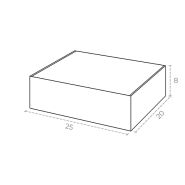 Fefco 427 - s40 boîte cadeau boite d'expédition personnalisée - smartpack - 26,6×20,5×8,2 cm_1