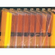 Porte à lanières / transparente / lanières amovibles / isolation thermique_2