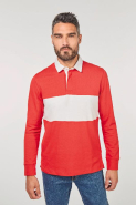 Polo Rugby manches longues - Réf: PA429 - 100% coton - Marque PROACT - Disponible jusqu'à la taille 5XL_1