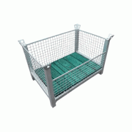 Rack de rangement grillagé pour échafaudage - Panier 120 x 80 cm - Charge 1.5 tonne_1