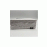 Serviettes de table 2 plis 48x48cm dunis elegance lily blanc hps- paquet de 40_1