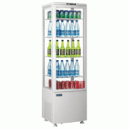 Vitrine réfrigérée panoramique avec porte incurvée - série C - blanche 235L - Polar - CX575_1