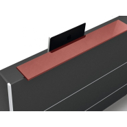 Banque d'accueil linéaire et contemporaine - YO - Design moderne, modulaire et personnalisable_1