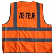 Gilet de sécurité visiteur - chasuble haute visiblité_1