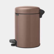 Poubelle à pédale newIcon -3 litres - Satin Taupe - Compacte et écologique - Brabantia_1