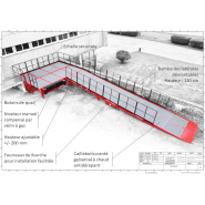 Rampe fixe avec hauteur de quai ajustable - Capacité 6 à 30T - Plateforme AZ Ramp sur-mesure et conforme aux normes CE_1