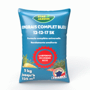 Engrais complet bleu - Sac de 5 kg - NPK 12-12-17SK + 2% MgO - Pour toutes cultures_1