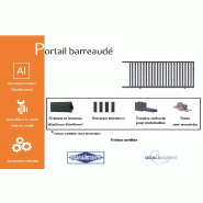 Portail coulissant barreaudé - 4500 / 1400_1