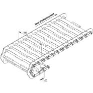 T63 renforcée - tapis métallique pour convoyeurs - tailles nominales de 200 à 1500 mm - AL Industrie_1