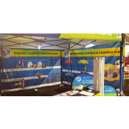 Tente publicitaire pliante E-Z UP Eclipse 3x3m - facile à installer pour expositions et salons_1