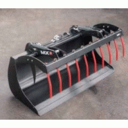 Benne multiservice medium avec griffe à doigts ronds démontables - Mailleux Company_1