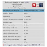Gbh 4-32 dfr - perforateur & burineur - bosch - energie de frappe : 5,0 j_1