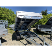 Remorque Benne SARIS - 306 x 184 cm - PTAC : 3500 kg - 2 Essieux - Freinée - Pompe électrique - K1 306 184 3500 2 E_1