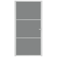Vidaxl porte intérieure 102,5x201,5 cm blanc verre esg et aluminium 350587_1