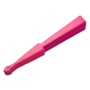 Éventail en textile et plastique - Couleur fuchsia - Poids 47g_1