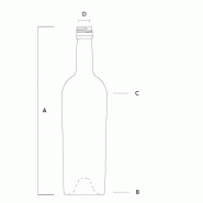 3407 - bouteilles en verre - saverglass - 75 cl