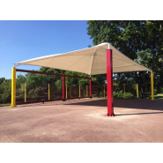 Préau d'école écologique et recyclable - KOMAN Groupe