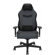 Siège réglable en tissu déperlant avec mousse de haute densité 55 kg/m3 - ORAXEAT TK800F - Gris foncé / Noir - Réf : ORX_TK800F_BKLG_1