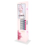 Borne de rechargement interactive connectée - 5 casiers sécurisés, écran tactile 27’’ - Câbles Lightning, Micro-USB, USB-C_2