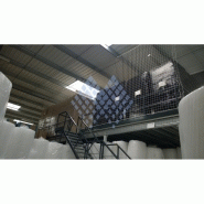 Filet nylon pour stockage ou rayonnage 4.75mm - maille 100mm - Référence N130/100 - Conforme NF EN 1263-1 Classe A2_1