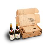 Boite d'expédition bouteilles personnalisable - Smartpack - Dimensions intérieures 34×20,5×11,5 cm - Ultra-résistante avec cale protectrice_1