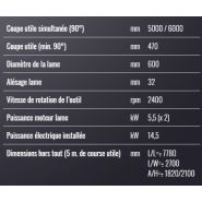 Tdc 622 Edgemaster-5a - Tronçonneuse à double tête - Mecal - Alésage lame 32mm - 5 axes CNC, moteurs brushless, rotation et inclinaison électroniques_1