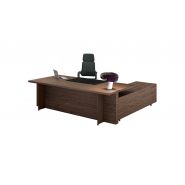 Bureau de direction Oasi avec chant périmétrique en aluminium